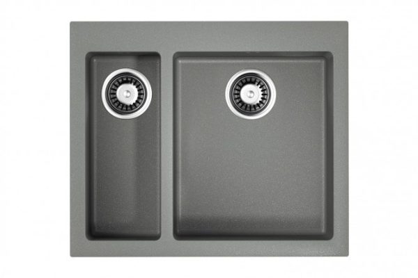Inset sink OMOIKIRI Bosen 59-2-GR 4993558, gray 59x50x20 cm