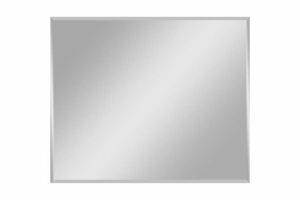 Mirror Rectangle with bevel and reversible fastening 60x50 cm