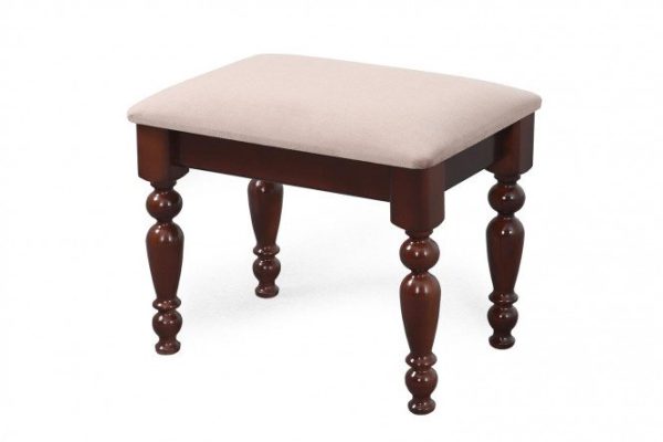 Bench Barin alba mocha color, walnut