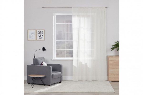 Tulle on ribbon MICASA Vita 200x280 cm, 1 piece, ecru color