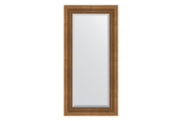 Wall mirror with bevel in a baguette frame EVOFORM bronze aqueduct 62x147 cm