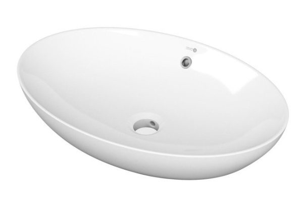 Overhead oval washbasin POINT Saturn 63 PN43901, white Overhead, 62.5x15x41.5 cm