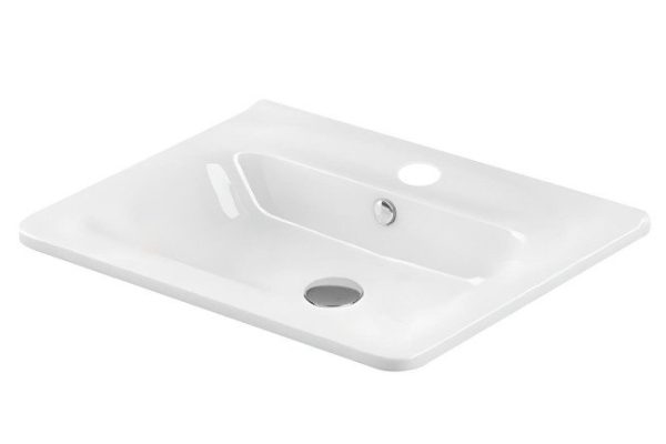 Semi-built-in washbasin Nixon 60 00-00001390 Semi-built-in, 60x16x46 cm