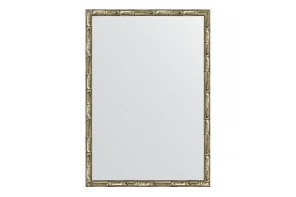 Wall mirror in a baguette frame EVOFORM Silver bamboo 67x87 cm