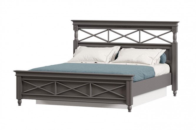 Bed with lifting mechanism Amelie color onyx gray