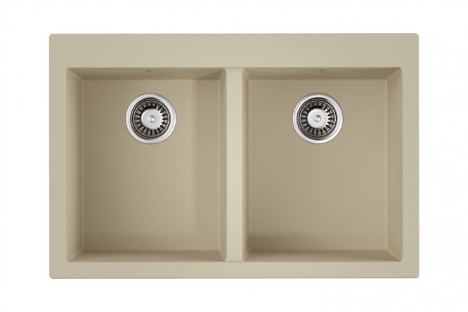 Inset sink OMOIKIRI Bosen 80-2-BE 4993837, vanilla 80x53x20 cm