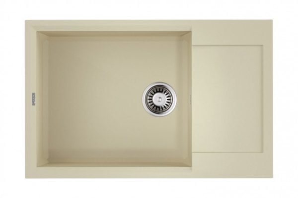 Inset sink with drainer OMOIKIRI Sakaime 78-LB-BE 4993901, vanilla 78x50x20 cm