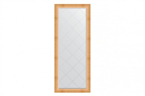 Floor mirror with engraving in a baguette frame EVOFORM BY 6316 etched gold 81x201 cm