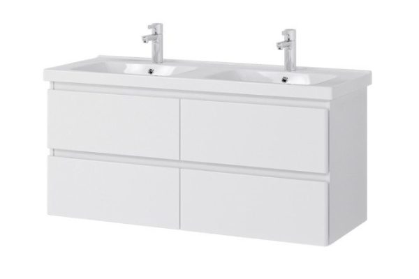 Hanging cabinet Sanstar Riana 317.1-1.5.1. 121 cm, frame color white, facade white