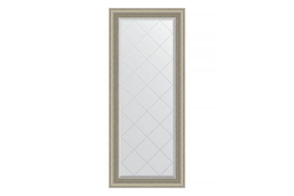 Wall mirror with engraving in a baguette frame EVOFORM Chameleon 56x126 cm