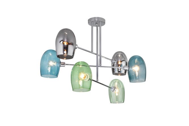 Ceiling lamp EUROSVET Gardie 10 sq.m., 69x52x69 cm, E14