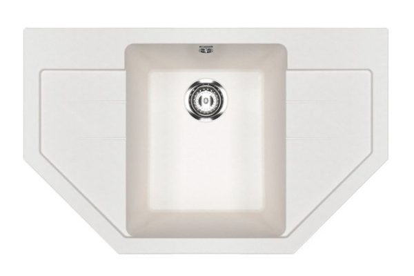 Inset sink with drainer ULGRAN u-609 341 79x49x20 cm