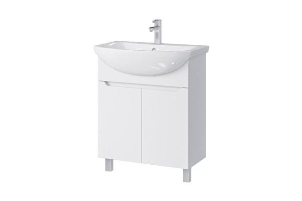 Floor stand Sanstar Line 132.1-1.5.1 65.1 cm, frame color white, facade white