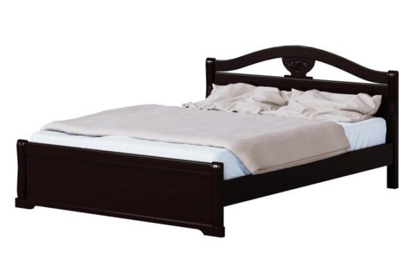 Bed with low footboard XV MT wenge color 120x200 cm