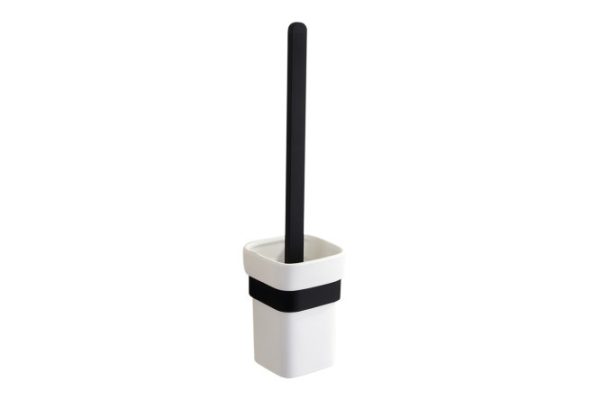 Toilet brush in a wall-mounted stand BERKRAFT Urban Ceramic, screw fastening