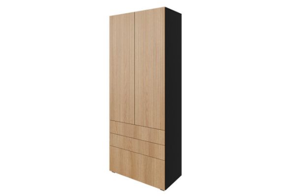 Wardrobe with 3 drawers Oscar Amelie 80x194x39.6 cm