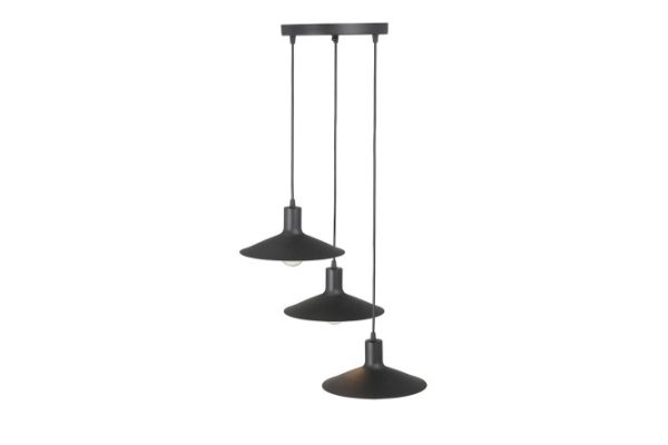 Hanging lamp VITALUCE Emma black 9 sq.m., 44x61.5x44 cm, E27