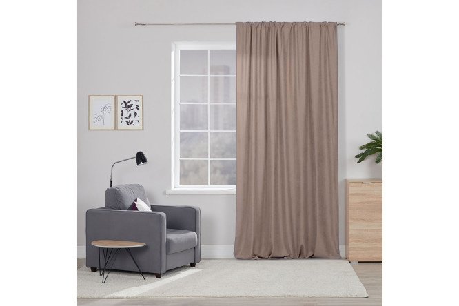 Ribbon curtain ESTUDI BLANCO Izabella 180x280 cm, 1 piece, gray