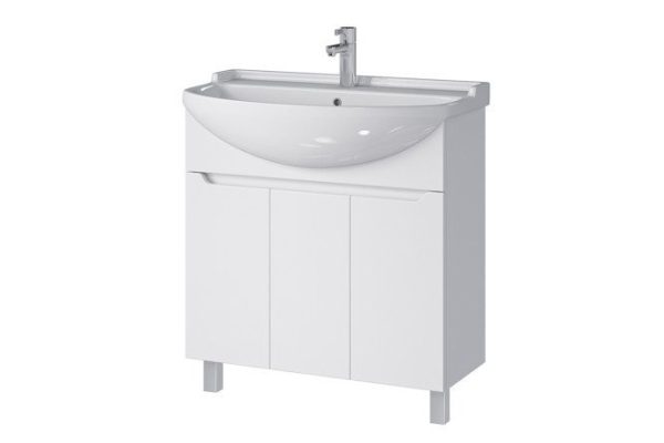 Floor stand Sanstar Line 348.1-1.5.1. 78.1 cm, frame color white, facade white