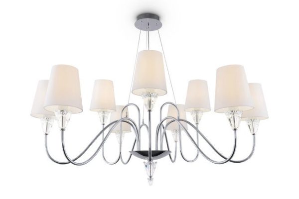 Chandelier MAYTONI MOD078PL 24 sq.m., 100x180x100 cm, E14