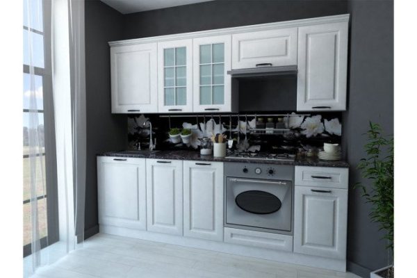 Kitchen set Bella 246x216x60 cm, white