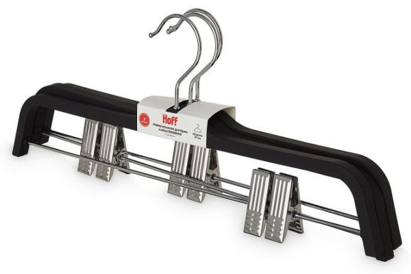 Set of Hall Rainbow hangers for trousers and skirts with clips 3 pcs.