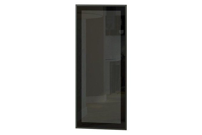 Urban cabinet facade with glass 40x96 cm 39.6x95.6 cm, black