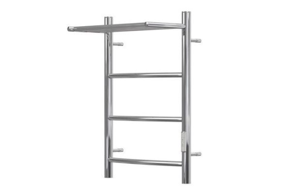 Electric heated towel rail POINT Afina P3 with shelf, chrome PN04846P 43.2x60x25.1 cm