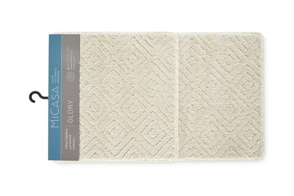 Set of Glory bathroom rugs Polyester