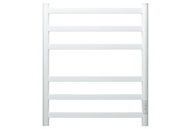 Electric heated towel rail Anthea P6, white PN17856W 53.2x60x9.5 cm