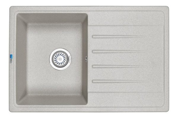 Inset sink with drainer GRANULA Standart 7602 76x50x19 cm