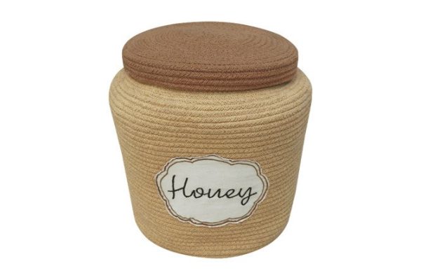Basket with lid LORENA CANALS Pot of Honey 28x27x28 cm