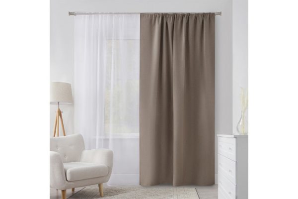 Curtain Camellia 180x275 cm, 1 piece, beige