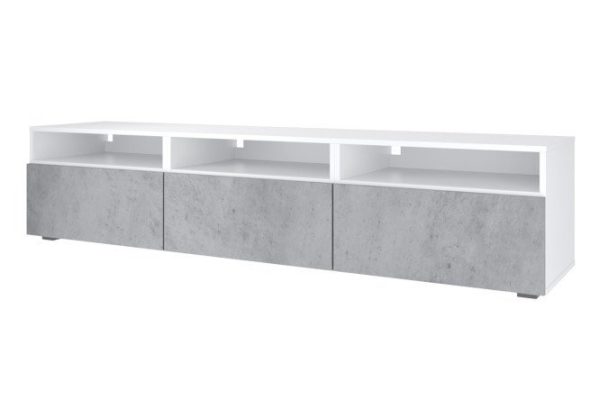 8q63mfvp6blg1wjqiuqok1172176n440.jpg Cabinet Oscar Amika 180x40 with 3 drawers and 3 shelves, white / concrete