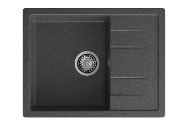 Inset sink with drainer GRANFEST Quadro GF-Q-650L 65x50x20 cm