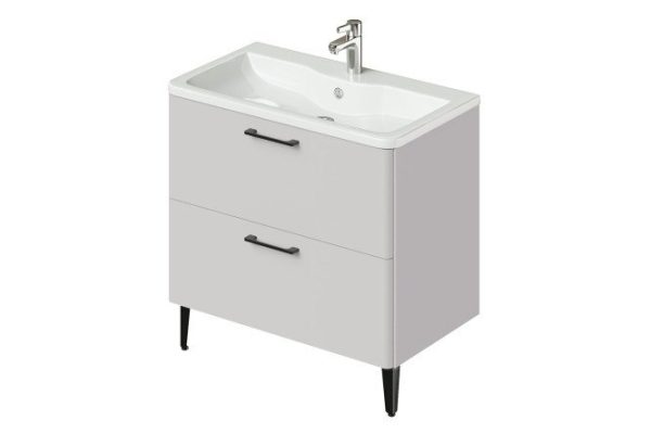 Floor cabinet Nais 2.0 79.4 cm, color ceramic frame, ceramic facade