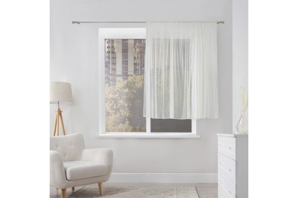 Kitchen tulle MITTE Aire 290x160 cm, 1 piece, ecru color