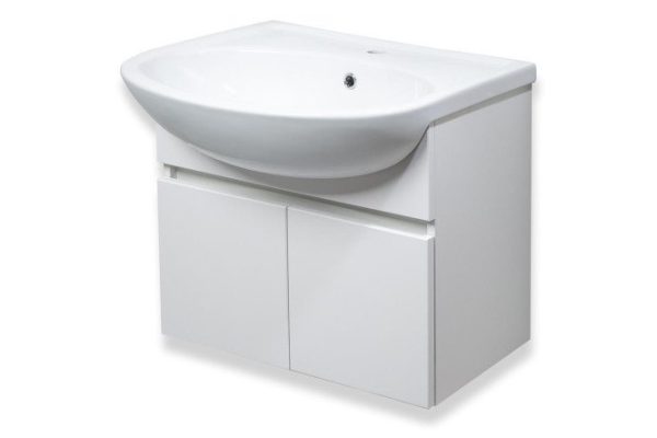 Hanging cabinet RUNO Lada 00-00001368 59.5 cm, frame color white, facade white