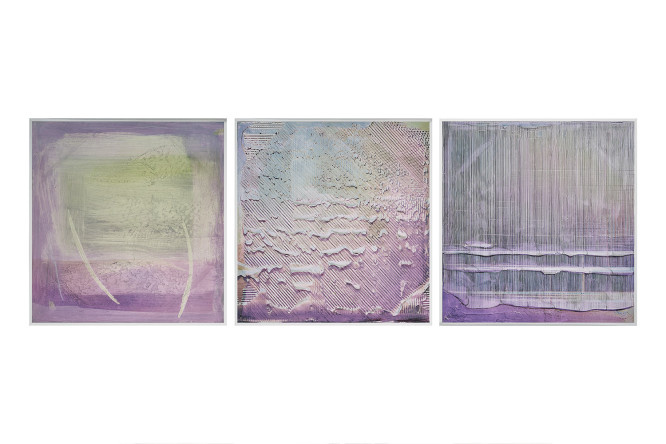 Set of reproductions in a frame Pearl 52.6x52.6 cm