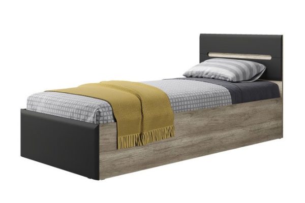 Naomi bed color oak canyon, graphite
