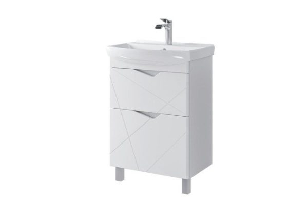 Floor stand Sanstar Linni 415.1-1.4.1.KKLE 55.6 cm, frame color white, facade white