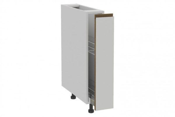 Front for a floor cabinet with a sliding basket Nicole 14.6x72.2 cm, magnolia color