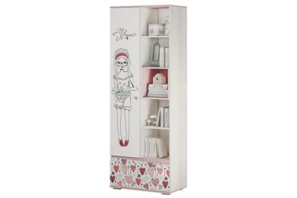 Multifunctional cabinet Malibu 80.2x217.6x46 cm