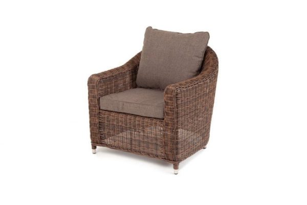 Armchair 4SiS Con Panna color brown