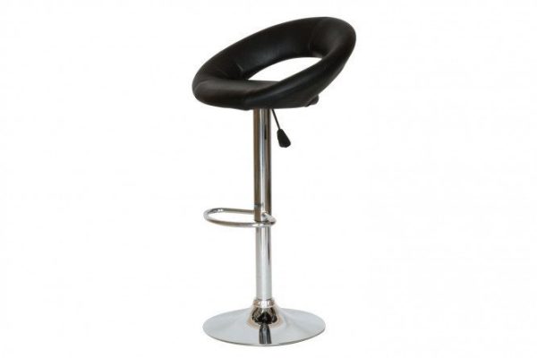 91ead2bfd7614c728bc1c7f36d989826.jpg Bar stool Ufo 53x80x48 cm, black, chrome