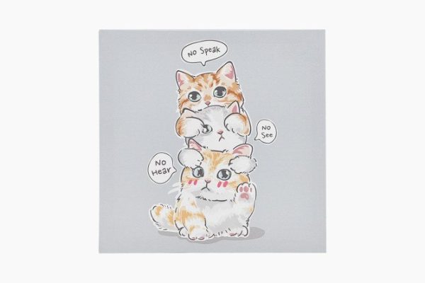 Reproduction Three kittens 30x30 cm