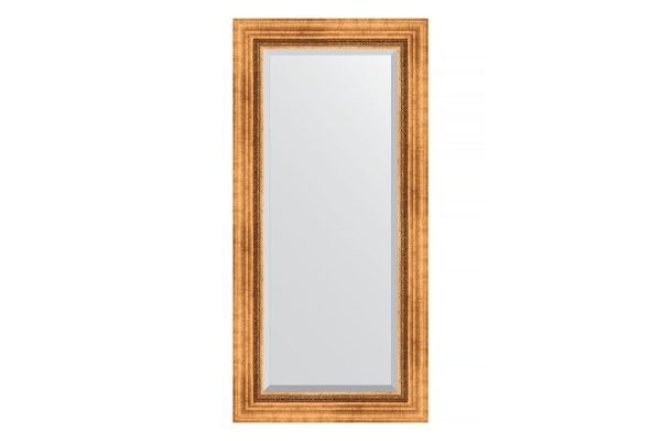 Wall mirror with bevel in a baguette frame EVOFORM Roman gold 66x156 cm