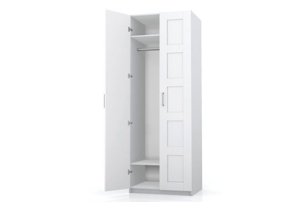 Wardrobe 2-door Oscar Bergen 75x236x58 cm, white