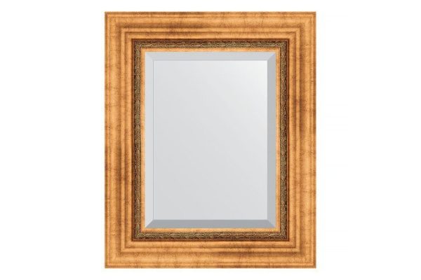 Wall mirror with bevel in a baguette frame EVOFORM BY 3360 Roman gold 46x56 cm