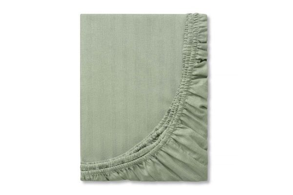 Fitted sheet Smoke Green Poplin 140x200 cm